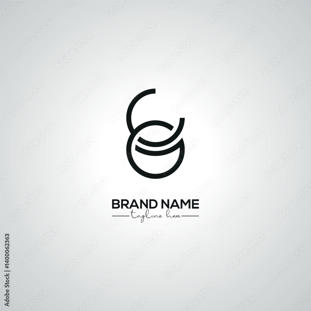 Creative Modern CG GC Lettermark Logo Design for Corporate Branding.
