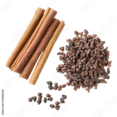 Wallpaper Mural Anise and cinnamon sticks isolated on a transparent background Torontodigital.ca