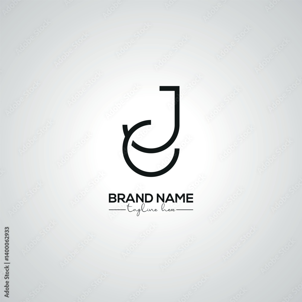 Creative Modern CJ JC Lettermark Logo Design for Corporate Branding.