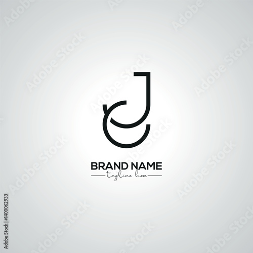Creative Modern CJ JC Lettermark Logo Design for Corporate Branding.
