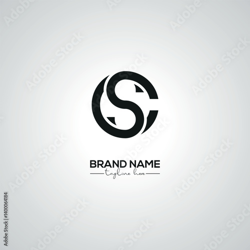Obraz na płótnie Creative Modern CS SC Lettermark Logo Design for Corporate Branding. w salonie