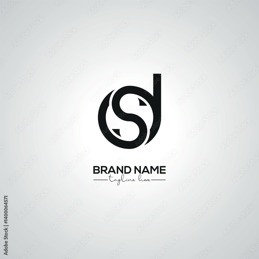 Creative Modern DS SD Lettermark Logo Design for Corporate Branding.