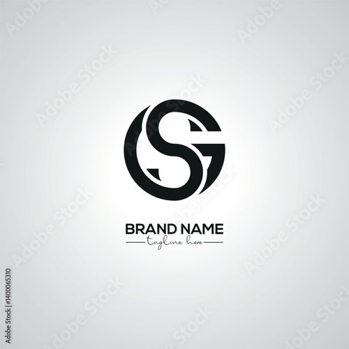 Obraz na płótnie Creative Modern GS SG Lettermark Logo Design for Corporate Branding. w salonie
