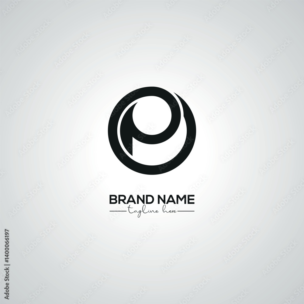 Creative Modern OP PO Lettermark Logo Design for Corporate Branding.