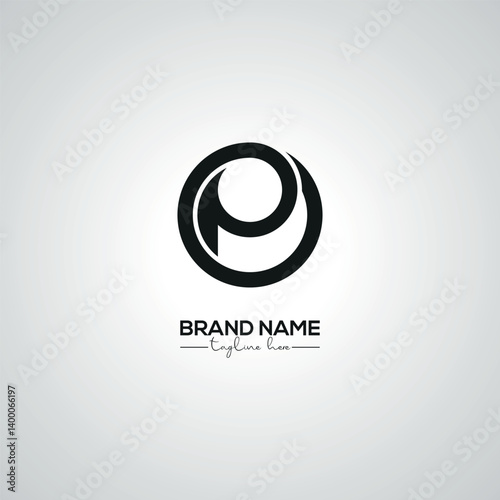 Obraz na płótnie Creative Modern OP PO Lettermark Logo Design for Corporate Branding. w salonie