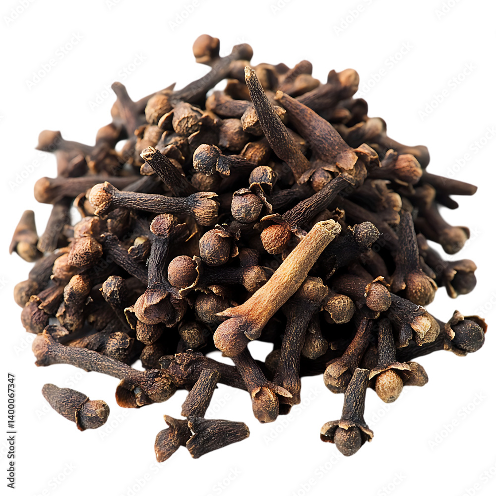 Obraz premium Anise and cinnamon sticks isolated on a transparent background