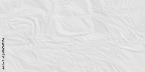 White crumpled paper texture. White wrinkled paper texture. White paper texture. White crumpled and top view textures can be used for background of text or any contents.	
