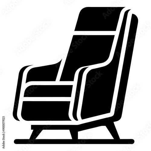 Stylish Armchair Icon for Interior Design