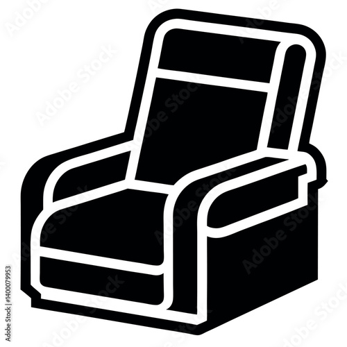 Stylish Armchair Icon for Interior Design