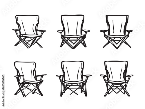 Classic Folding Lawn Chair Outline Pack