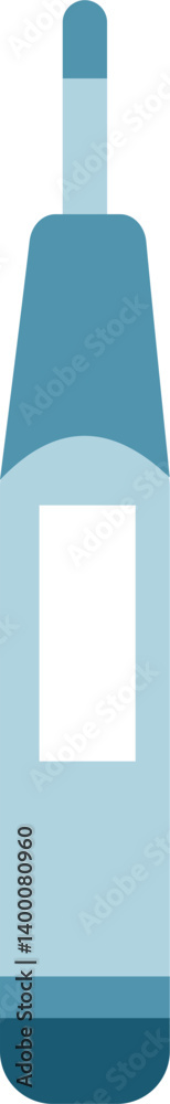 Abstract Teal Bottle with Blank Label Abstract Teal Bottle with Blank Label