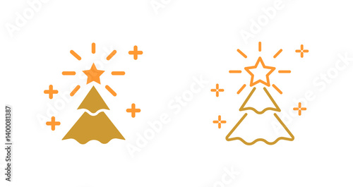 Wallpaper Mural Christmas Tree Icon Design Torontodigital.ca