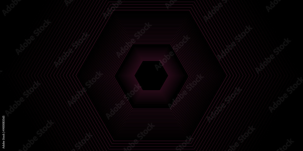 Vector illustration of hexagons pattern.Dark design black geometric background.Abstract minimal geometric black and pink light background design. luxury black pattern geometric mesh cell texture. Vector illustration of hexagons pattern.Dark design black geometric background.Abstract minimal geometric black and pink light background design. luxury black pattern geometric mesh cell texture.