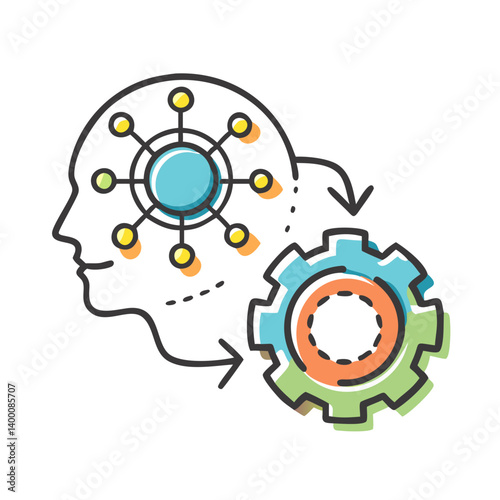 reinforcement learning icon, reinforcement learning vector illustration-simple illustration of reinforcement learning, perfect for reinforcement learning logos and icons