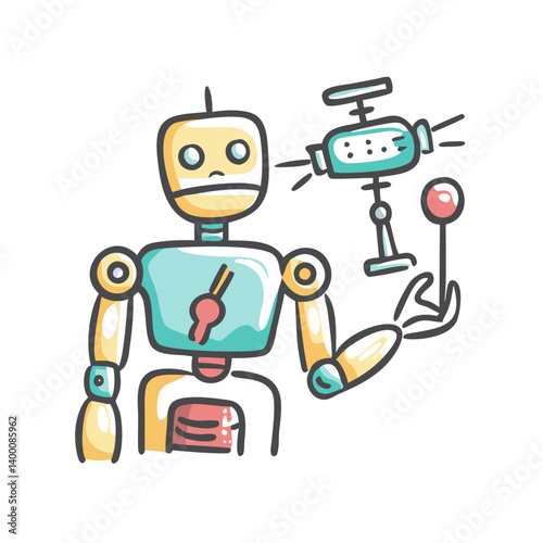 robotics in medicine icon, robotics in medicine vector illustration-simple illustration of robotics in medicine, perfect for robotics in medicine logos and icons