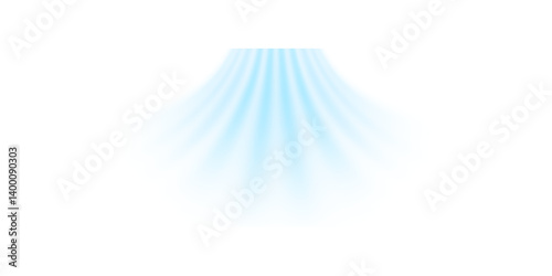 Air, wind effect isolated transparent background. Airflow overlay: fresh air for cleaning, cooling or changing the air. Wind Wave Effect. 3D vector illustration.	