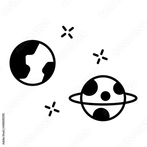astronomy black icon