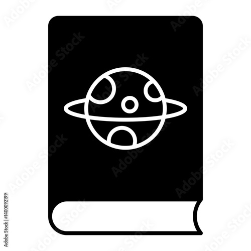 astronomy book black icon