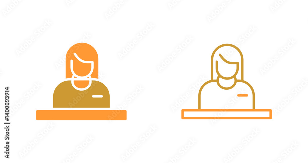 Reception Desk Icon Design Reception Desk Icon Design