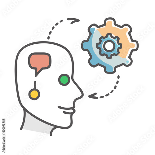 Wallpaper Mural natural language processing icon, natural language processing vector illustration-simple illustration of natural language processing, perfect for natural language processing logos and icons Torontodigital.ca