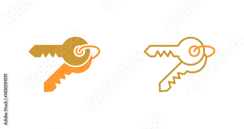 Room Key Icon Design