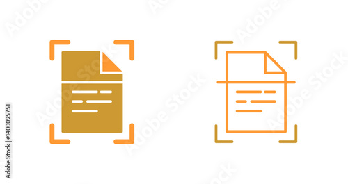 Document Scanning Icon Design