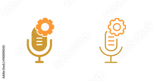 Podcasting Gear Icon Design