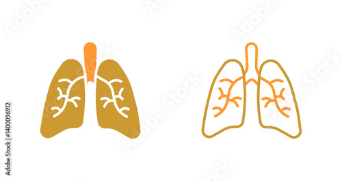 Lungs Icon Design