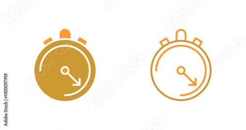 Stop Watch Icon Design