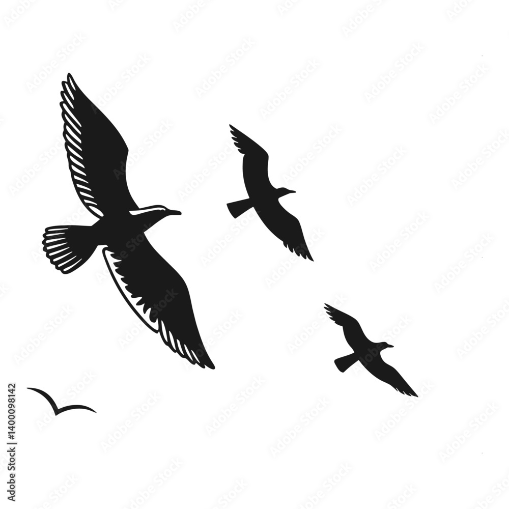 Obraz premium vector illustration of a bird