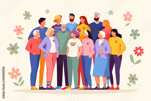 Celebrating Diversity A Group Portrait of LGBTQ+ Individuals and Allies
