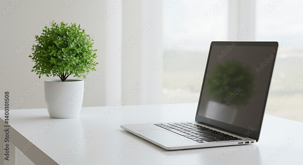 Fototapeta premium Quiet Productivity AI Generated