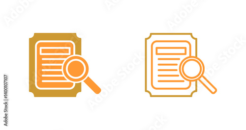 Details Looking Icon Design