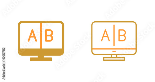 AB Testing Icon Design