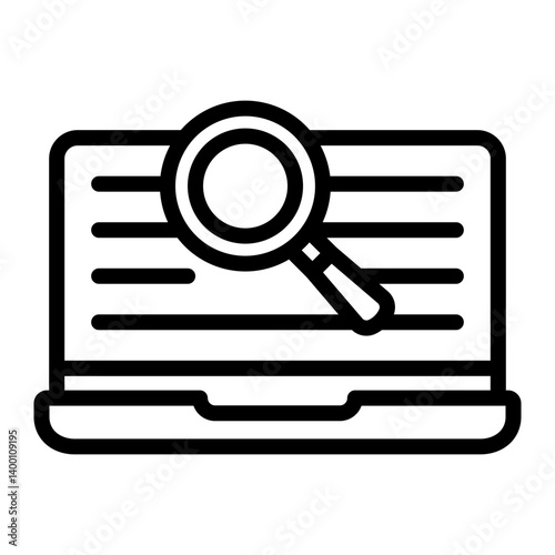 Search Vector Line icon Design