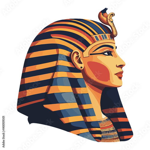 Egyptian Queen Cleopatra. vector illustration of a beautiful woman.