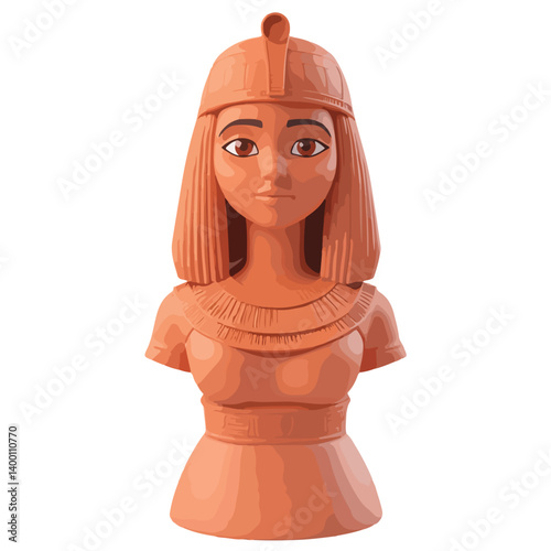 Egyptian Queen Cleopatra. vector illustration of a beautiful woman.