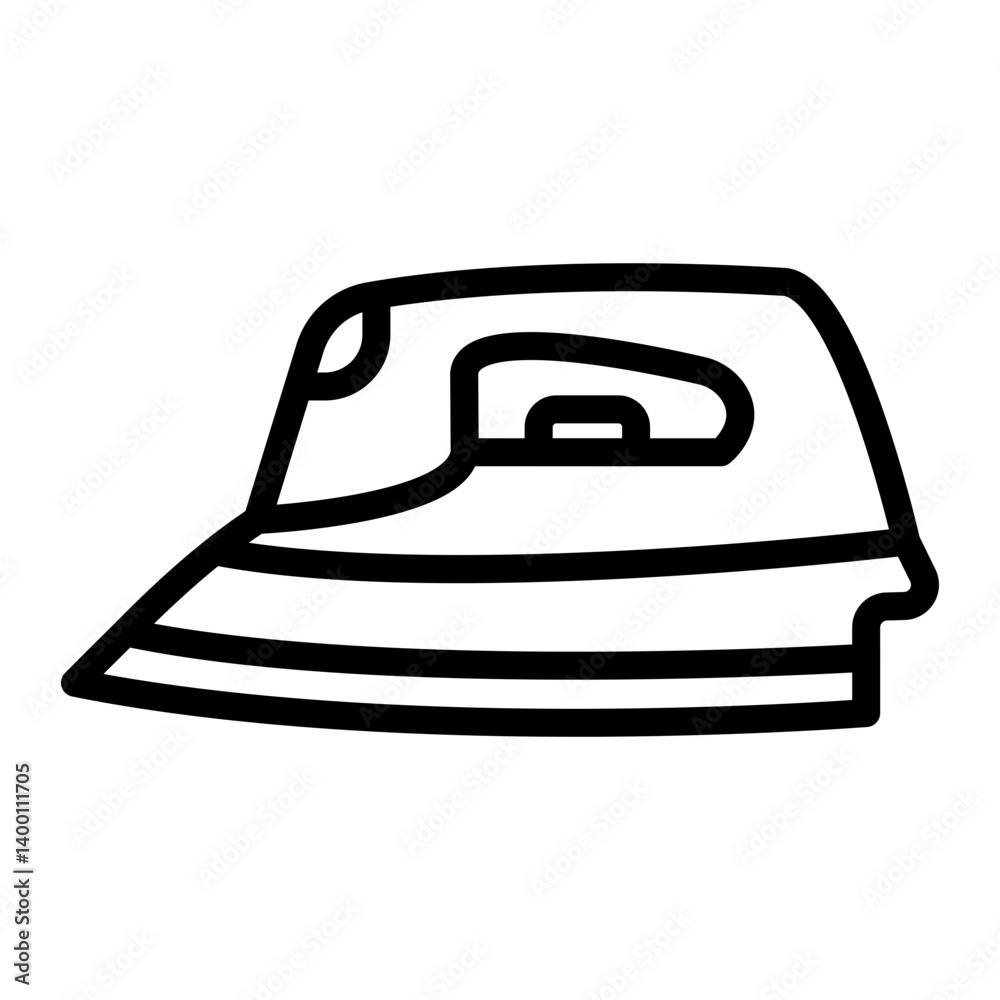 Iron Vector Line Icon Design