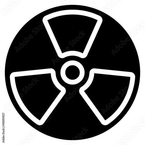 Nuclear Radiation Sign Icon