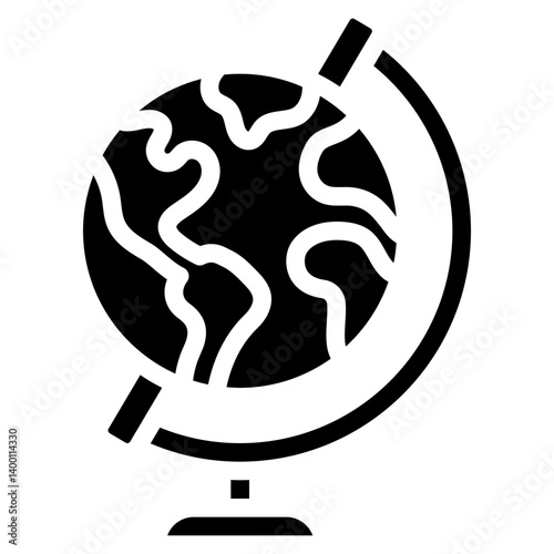 Geography Spinning Globe Icon