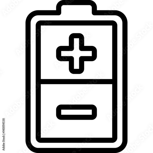 Battery Plus And Minus Icon