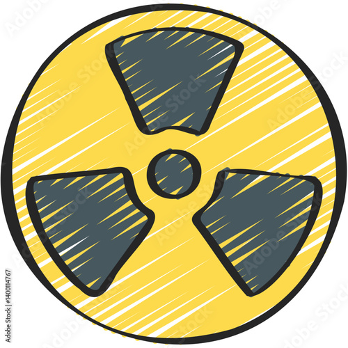 Nuclear Radiation Sign Icon