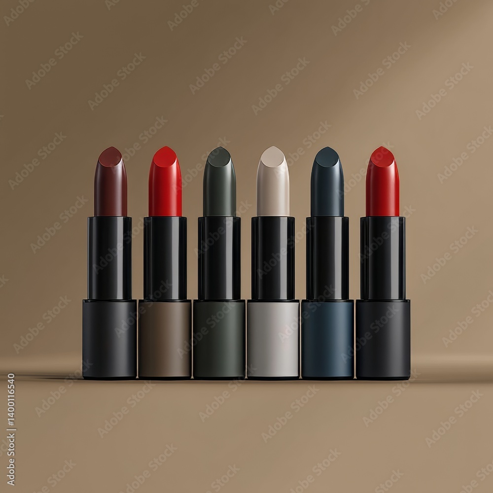 3D lipstick mockup designed for branding or logo use, with customizable colors. 3D lipstick mockup designed for branding or logo use, with customizable colors.