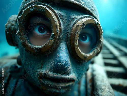 deep sea diver: diving suit