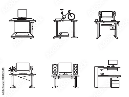 Clean Standing Desk Line Bundle