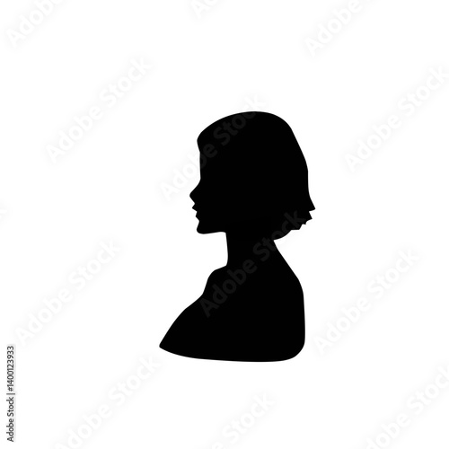 Silhouette profile of a woman