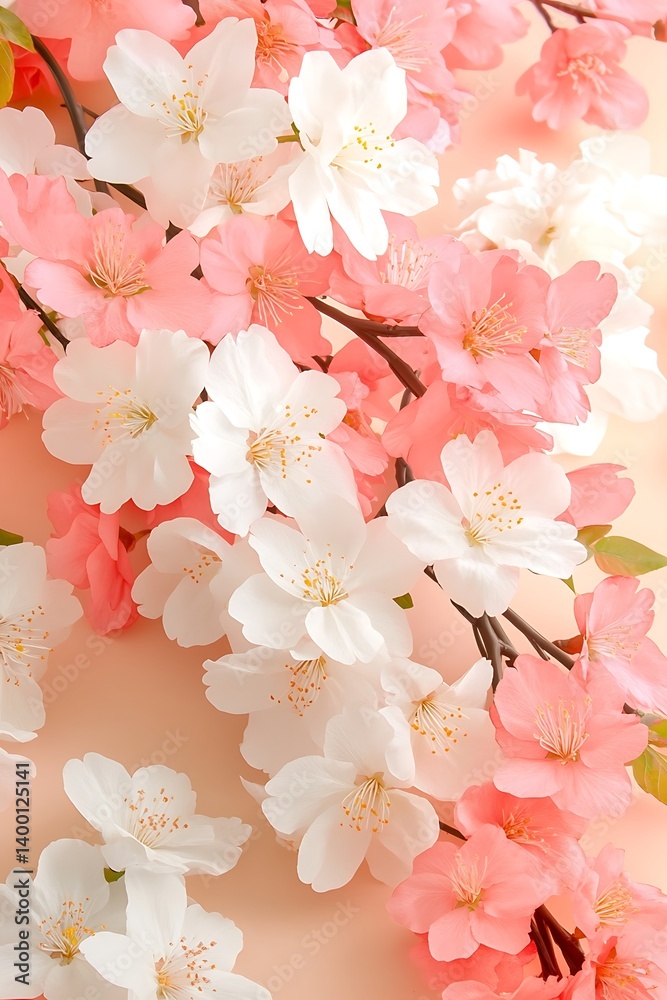 Obraz premium Spring Flowers Pastel Background