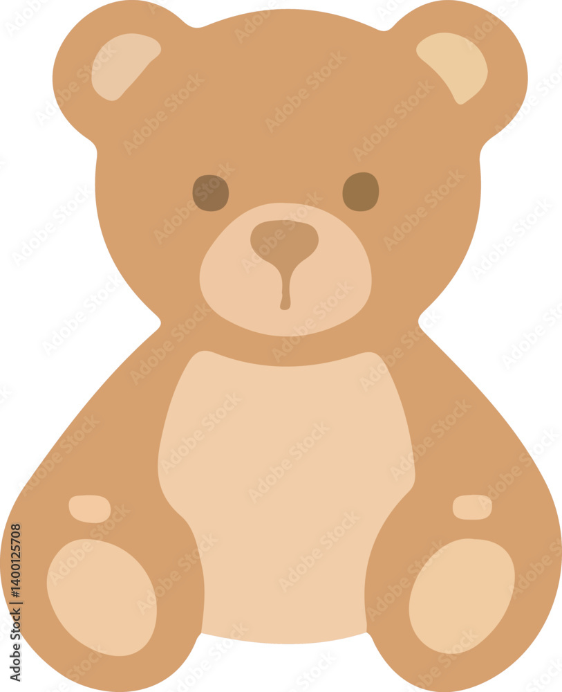Naklejka premium teddy bear with a bow