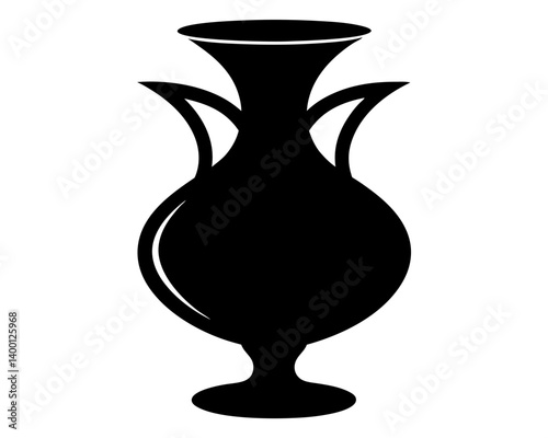Vase Silhouette Vector & SVG | Elegant Floral Vector for Home Decor, Minimalist Crafts & DIY Projects