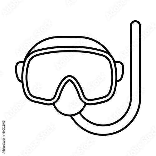 vector illustration of scuba diving equipment